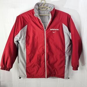 VTG Nike Team Washington State Cougars Puffer Winter Jacket Large Reversible